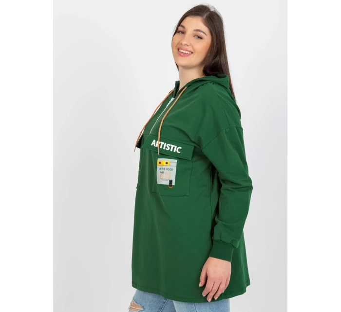 Mikina RV BL model 18385423 tmavě zelená - FPrice Mikina RV BL model 18385423 tmavě zelená - FPrice