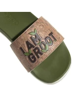 Dětské žabky / nazouváky Adilette Comfort Jr model 21080753 Zelená s hnědou - ADIDAS Dětské žabky / nazouváky Adilette Comfort Jr model 21080753 Zelená s hnědou - ADIDAS