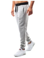 Pánské šedé teplákové kalhoty model 21962289 - Dstreet