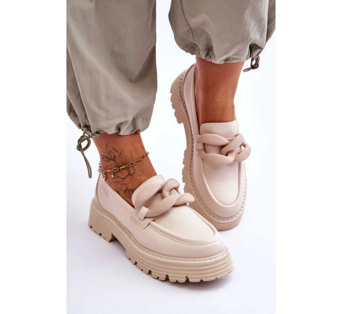 Kožené boty Big Star Béžová model 21618136 - Big Star Shoes