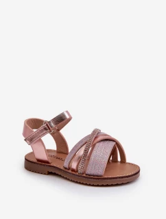 Lesklé Dětské Na Suchý Zip Růžové model 21663097 - Boto