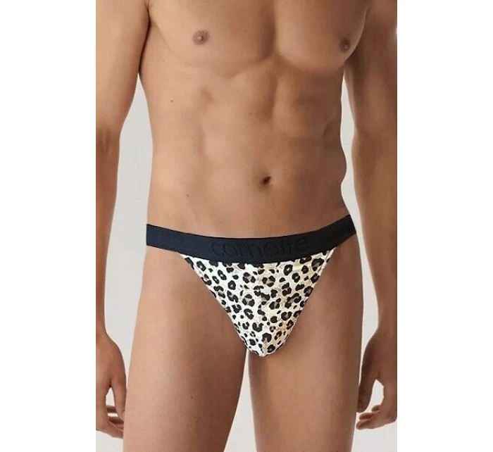 Pánske tangá High Emotion 917/164 Brown and Black - Cornette