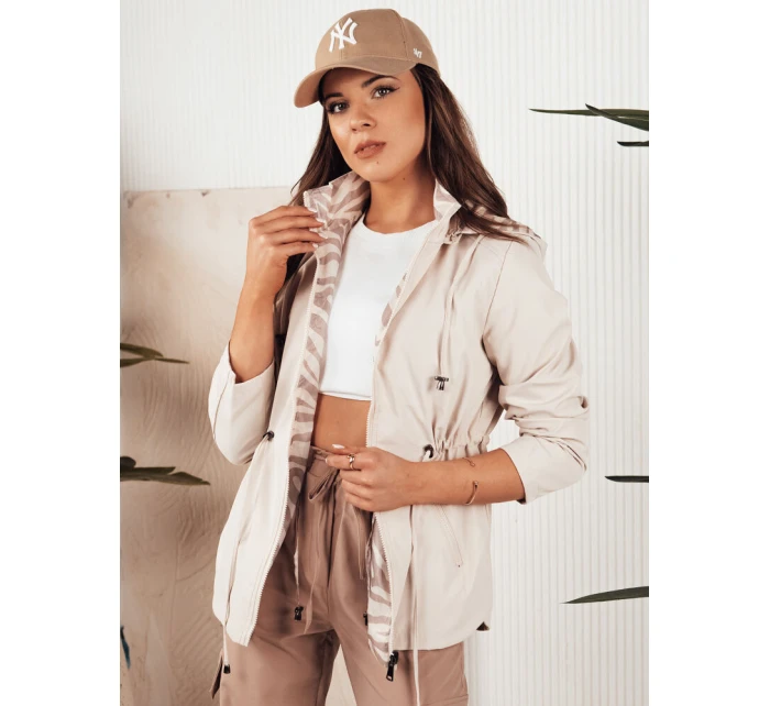 Dámská bunda parka béžová Dstreet model 21975110 - FashionStreet