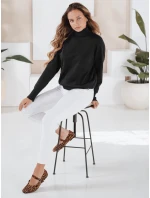 Dámský svetr s polovičním rolákem černý Dstreet model 21991033 - FashionStreet Dámský svetr s polovičním rolákem černý Dstreet model 21991033 - FashionStreet