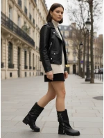 Dámské kozačky s širokým svrškem černé Dstreet model 21995699 - FashionStreet Dámské kozačky s širokým svrškem černé Dstreet model 21995699 - FashionStreet