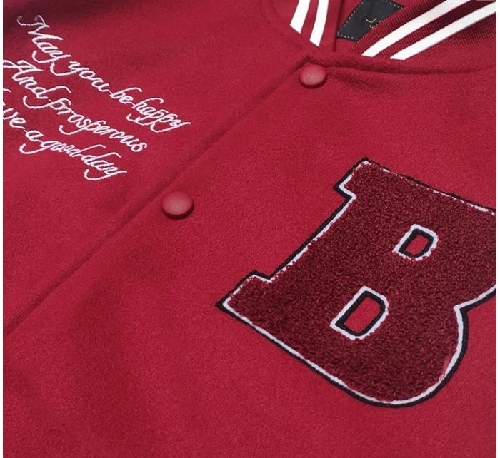 Tmavo červená dámska bunda typu bomber (16M9067-270) Tmavo červená dámska bunda typu bomber (16M9067-270)