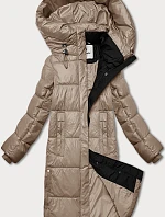 Dámska zimná bunda s kapucňou Glakate cocoa (LU-238001#)