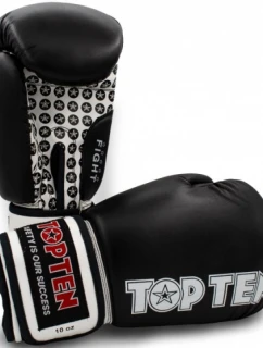 TOP TEN FIGHT RTT-2 16 oz boxerské rukavice čierne