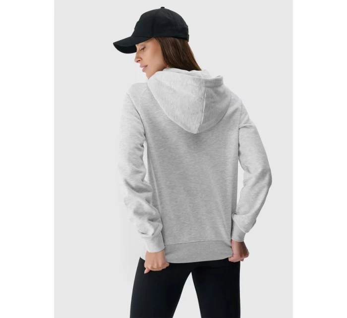 Dámska mikina bez prúžkov s kapucňou 4F 4FWMM00TSWSF1764-27M