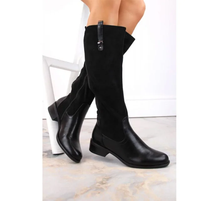 Jezzi W JEZ410A čierne zateplené čižmy