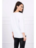 Blúzka s potlačou Star Style biela
