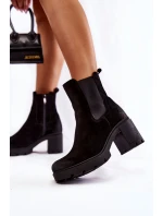 Zamszowe Damskie Botki Na Platformie Czarne Lemar Martine Zamszowe Damskie Botki Na Platformie Czarne Lemar Martine