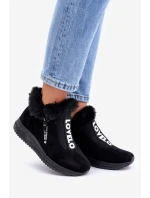 Sneakersy Botki Damskie Z Futerkiem Czarne Zeriana Sneakersy Botki Damskie Z Futerkiem Czarne Zeriana