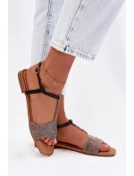 Dámské ploché sandály Černé Nexora