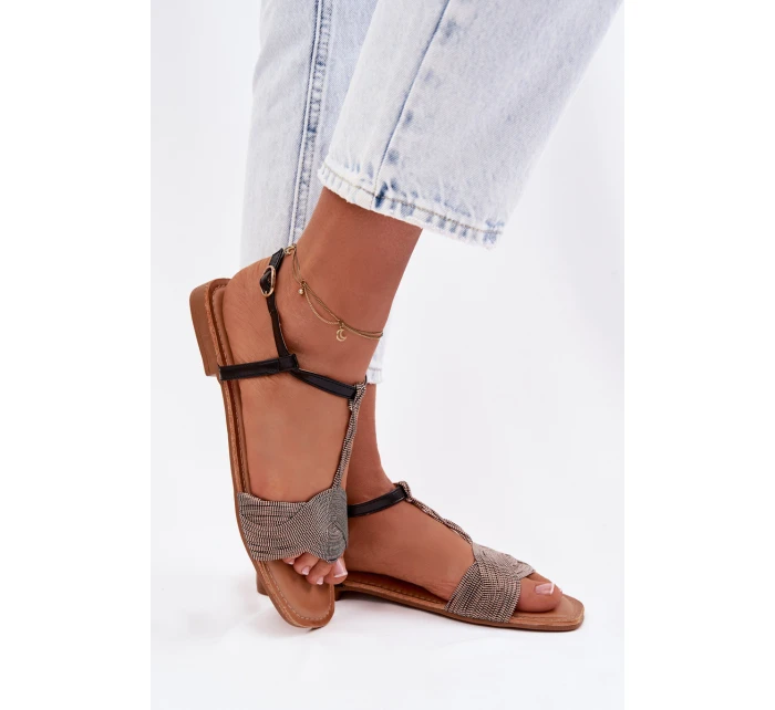 Dámské ploché sandály Černé Nexora