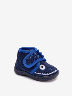 Detské papuče so suchým zipsom - tmavomodré Jeselle