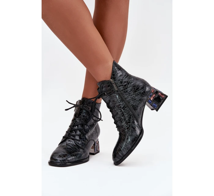 Topánky na podpätku model 218722 Krok vo veľkom štýle