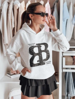 Dámska nadrozmerná mikina LITESSO sivá FashionStreet BY1412