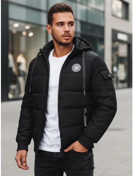 Pánská prošívaná bunda černá Dstreet model 21995316 - FashionStreet