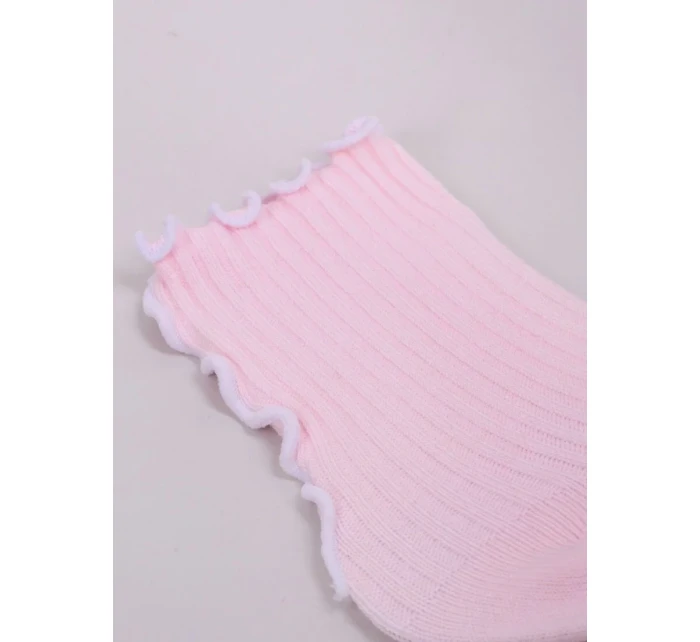 YOCLUB SKA-0027G Ponožky s volánom 20-34 YOCLUB SKA-0027G Ponožky s volánom 20-34