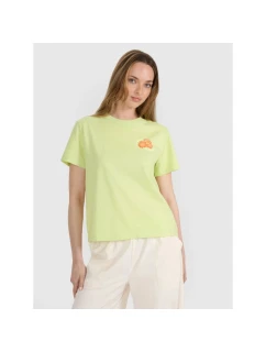 Dámske tričko oversize s potlačou 4F 4FRSS25TTSHF3160-73S