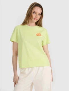 Dámske tričko oversize s potlačou 4F 4FRSS25TTSHF3160-73S