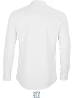 NEOBLU Bart Men Popelínová košeľa s dlhými rukávmi a mao golierom 24.3792 optic white NEOBLU Bart Men Popelínová košeľa s dlhými rukávmi a mao golierom 24.3792 optic white