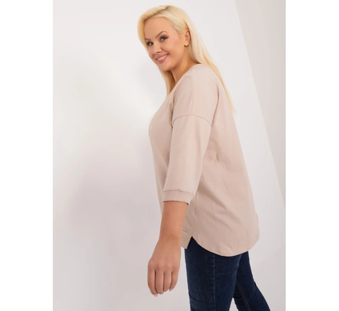 Bluzka RV BZ model 20080959 beżowy - FPrice Bluzka RV BZ model 20080959 beżowy - FPrice
