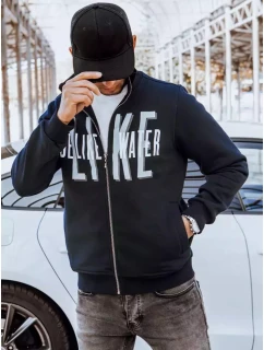 Pánská mikina na zip s potiskem tmavě modrá Dstreet model 21966625 - FashionStreet