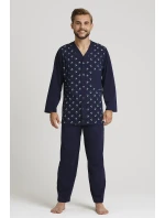 Pánské rozepínací pyžamo dł/r model 16125373 - Gucio Pánské rozepínací pyžamo dł/r model 16125373 - Gucio