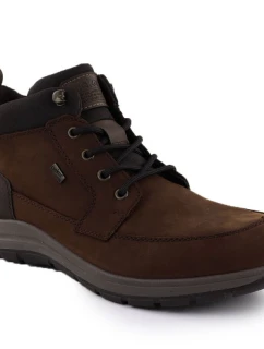 Pánské hnědé kožené nepromokavé boty model 21905547 - Rieker