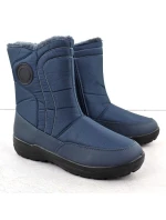 Dámské ploché zateplené sněhule tmavě modré model 21906476 - Potocki