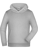 JN Dětská mikina s kapucí 02. grey heather model 22414016 - Daiber