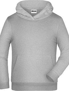 JN Dětská mikina s kapucí 02. grey heather model 22414016 - Daiber