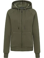 Promodoro 5505 Dámska mikina s kapucňou z hrubej bavlny 40.5505 dusty khaki