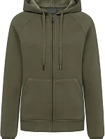 Promodoro 5505 Dámska mikina s kapucňou z hrubej bavlny 40.5505 dusty khaki