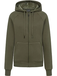 Promodoro 5505 Dámska mikina s kapucňou z hrubej bavlny 40.5505 dusty khaki