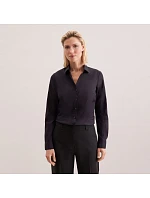 Blouse Slim LSL Halenka s dlouhým rukávem model 22501357 mid blue - Seidensticker Blouse Slim LSL Halenka s dlouhým rukávem model 22501357 mid blue - Seidensticker
