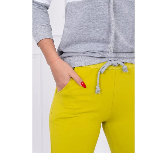 Farebná pruhovaná sada kiwi+biela