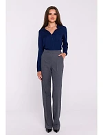 S371 Nohavice Bootcut - sivé