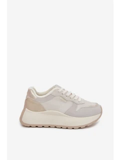 Dámske kožené tenisky Big Star HI-POLY SYSTEM - biele