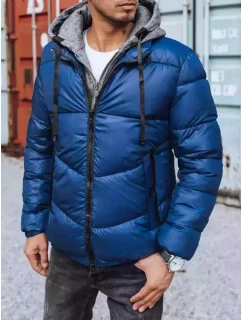 Pánská prošívaná zimní bunda modrá Dstreet model 21963724 - FashionStreet