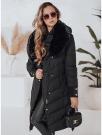 Dámská prošívaná zimní bunda s kožešinou černá Dstreet model 21991246 - FashionStreet Dámská prošívaná zimní bunda s kožešinou černá Dstreet model 21991246 - FashionStreet