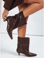 Dámské hnědé kozačky Dstreet model 21993437 - FashionStreet
