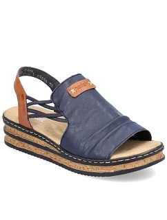 damskie na niebieskie model 22087034 - Rieker