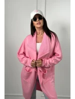 Kapska s vreckami svetlo ružová Kapska s vreckami svetlo ružová