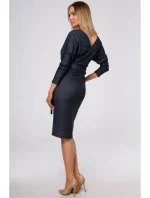 Pletené šaty s potlačou M524 model 3 - Moe