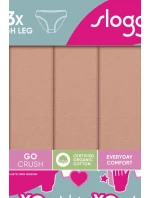 SLOGGI GO CRUSH NOHAVIČKY S VYSOKOU NOHOU 3PACK BEIGE