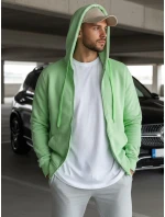 Pánská mikina s kapucí mint Dstreet model 21964386 - FashionStreet