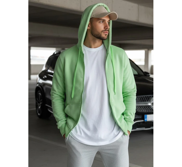 Pánská mikina s kapucí mint Dstreet model 21964386 - FashionStreet